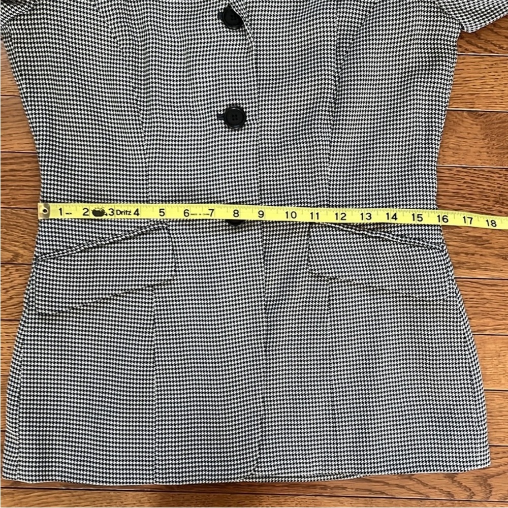 Vintage Ann Taylor Black & White Houndstooth Blazer - Picture 5 of 15